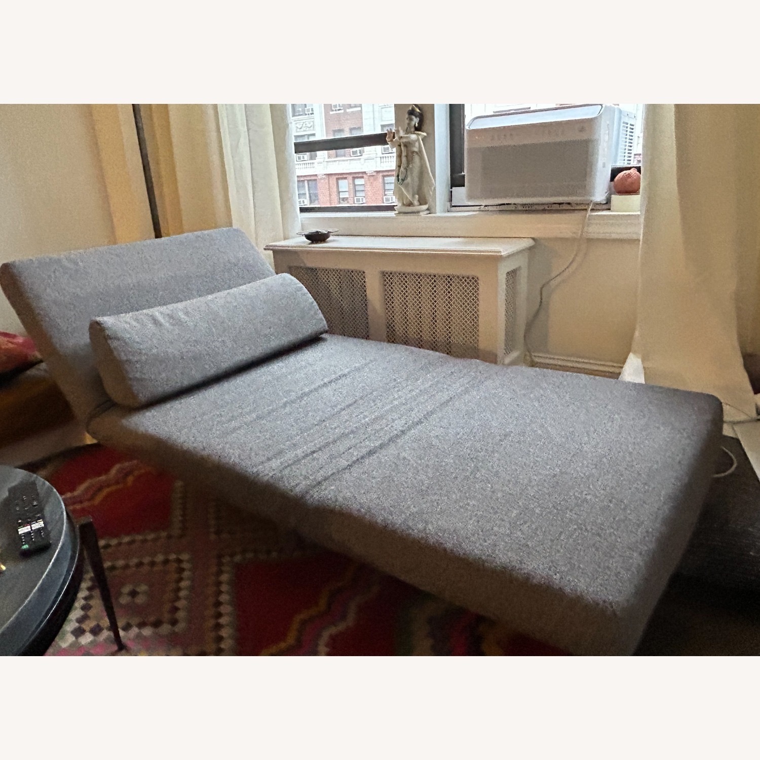 ABC Carpet and Home Dark Gray Fabric Futon - image-4