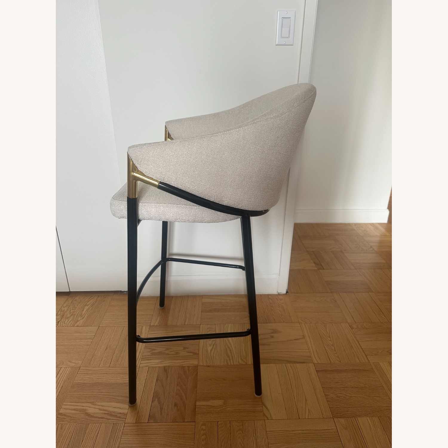 Wayfair Natural Fabric Stools - image-3