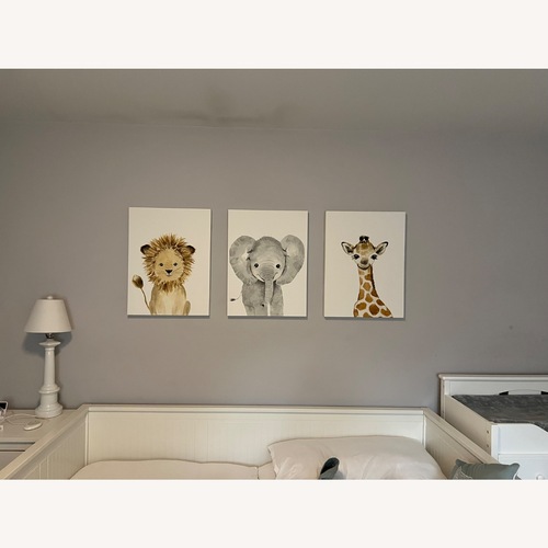 Used Canvas Nursery Wall Art Set for sale on AptDeco