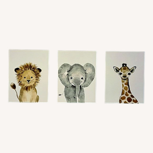 Used Canvas Nursery Wall Art Set for sale on AptDeco