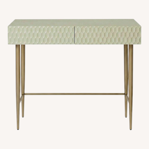 Used West Elm Parchment Audrey Mini Desk White Desk for sale on AptDeco