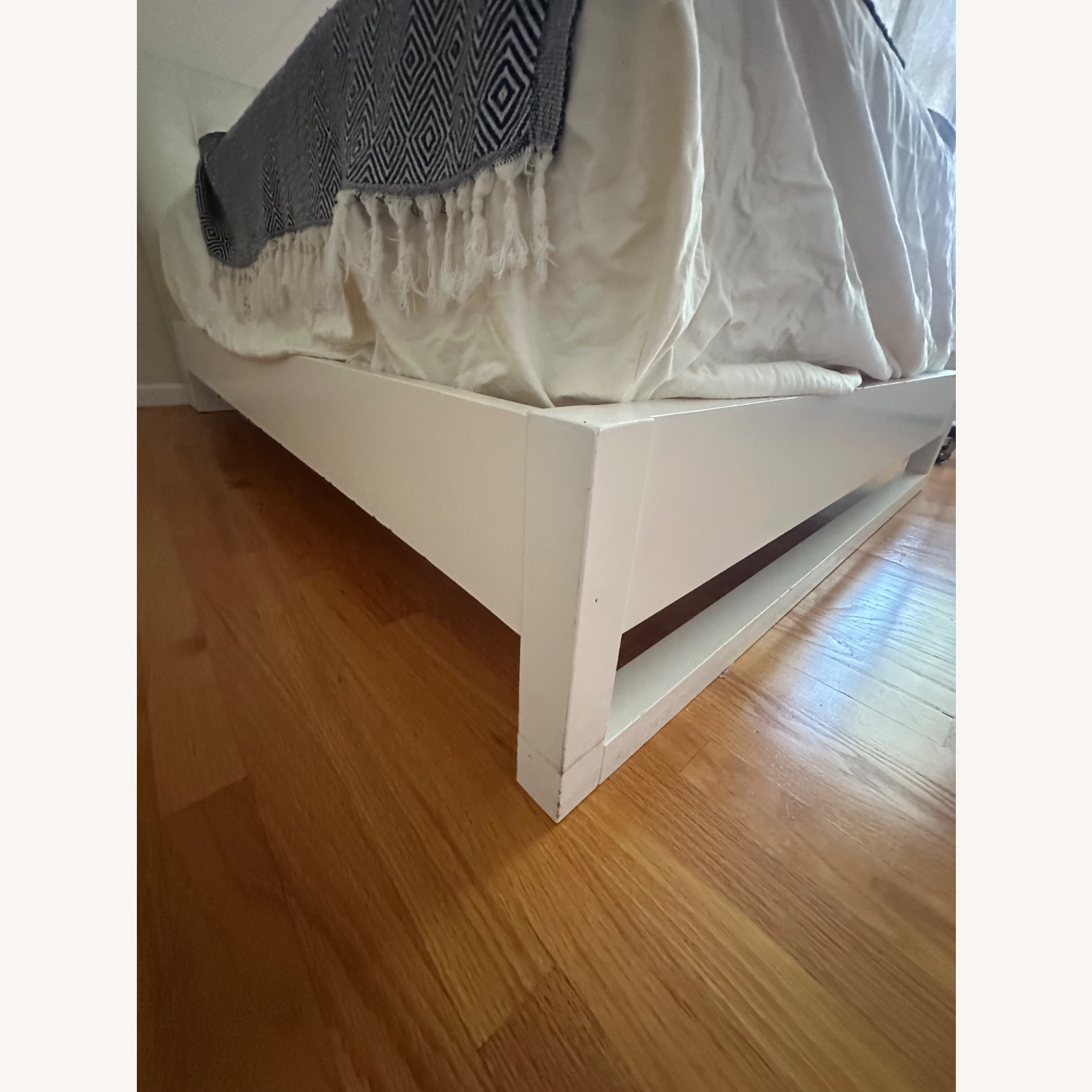 West Elm White Full Bed - image-4