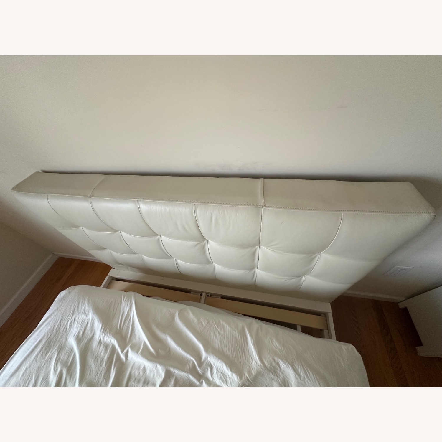 West Elm White Full Bed - image-5