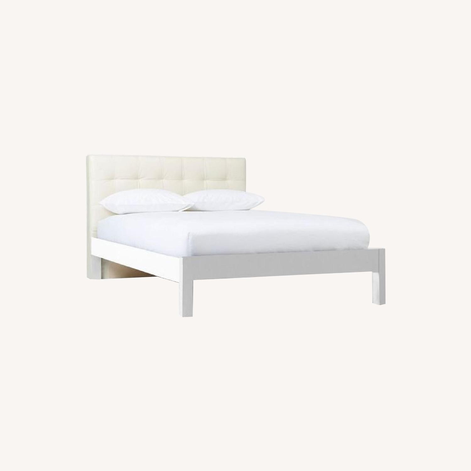 West Elm White Full Bed - image-8