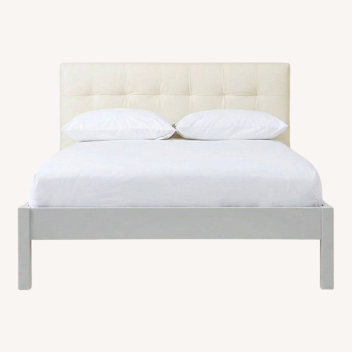 Used West Elm White Full Bed for sale on AptDeco