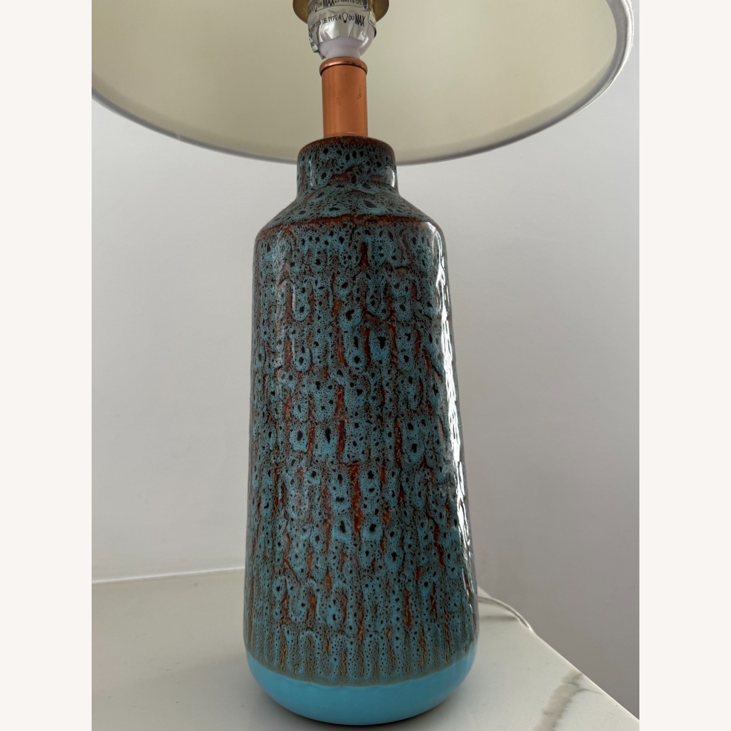 CB2 Blue Calypso Lamp - image-4
