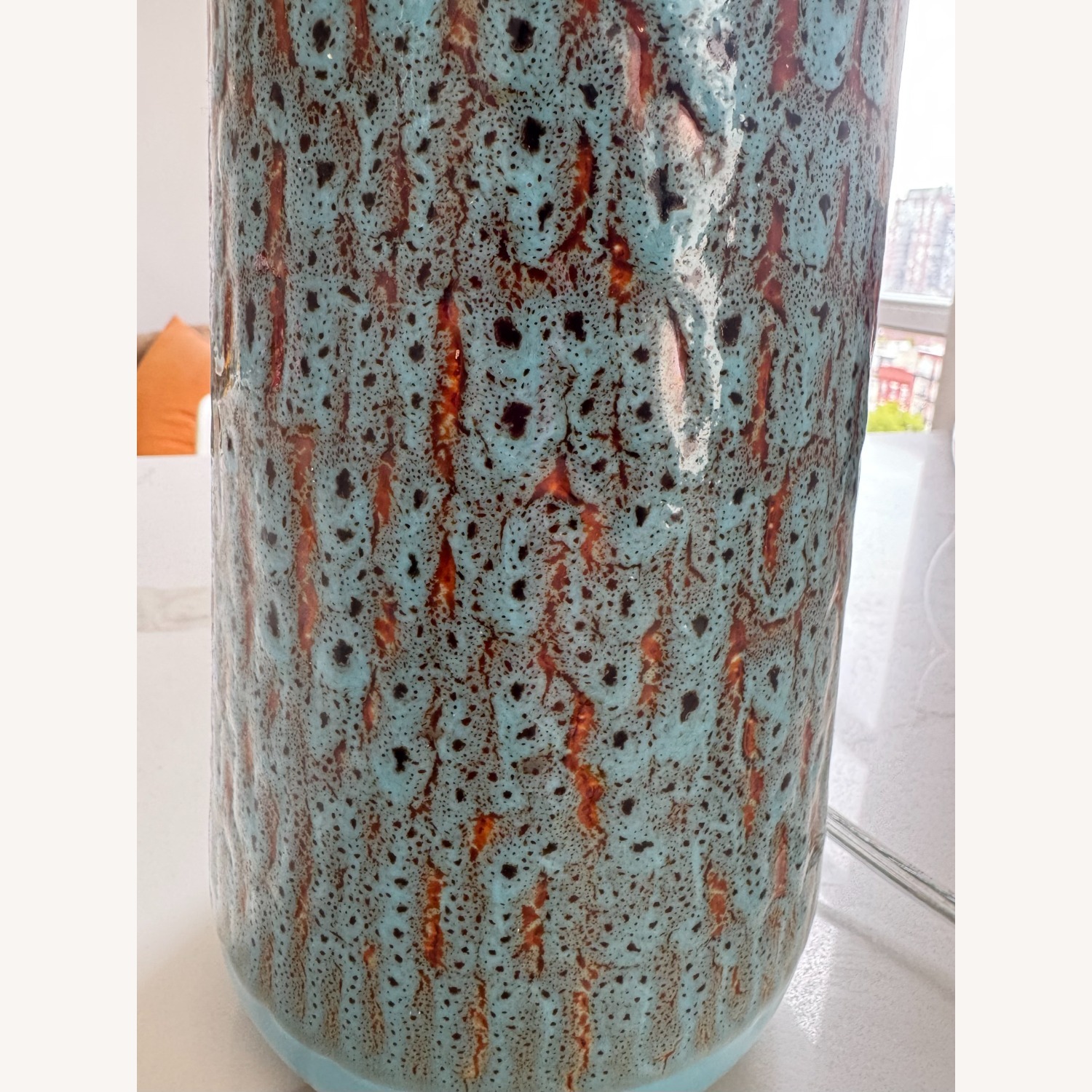 CB2 Blue Calypso Lamp - image-3