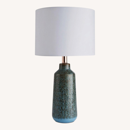 Used CB2 Blue Calypso Lamp for sale on AptDeco