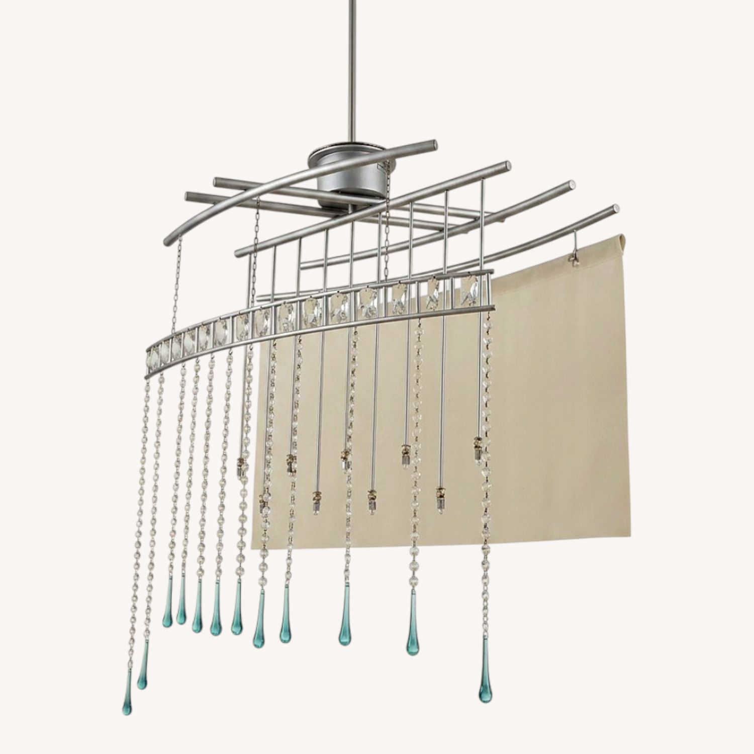 Artemide White Stainless Steel Ceiling Lamp - image-0