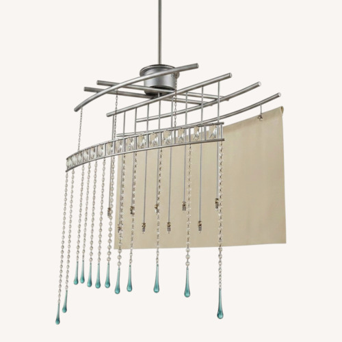 Used Artemide White Stainless Steel Ceiling Lamp for sale on AptDeco