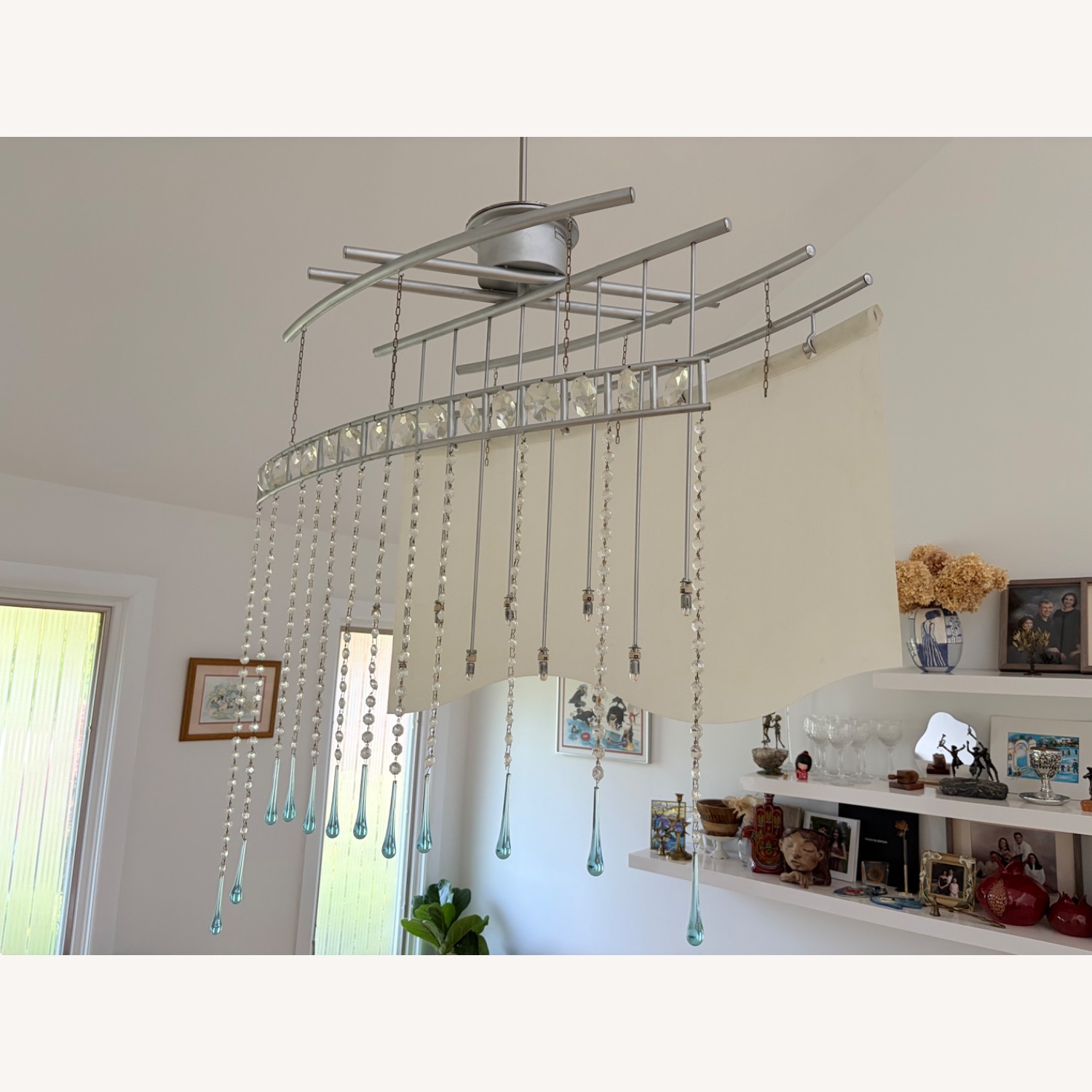 Artemide White Stainless Steel Ceiling Lamp - image-1