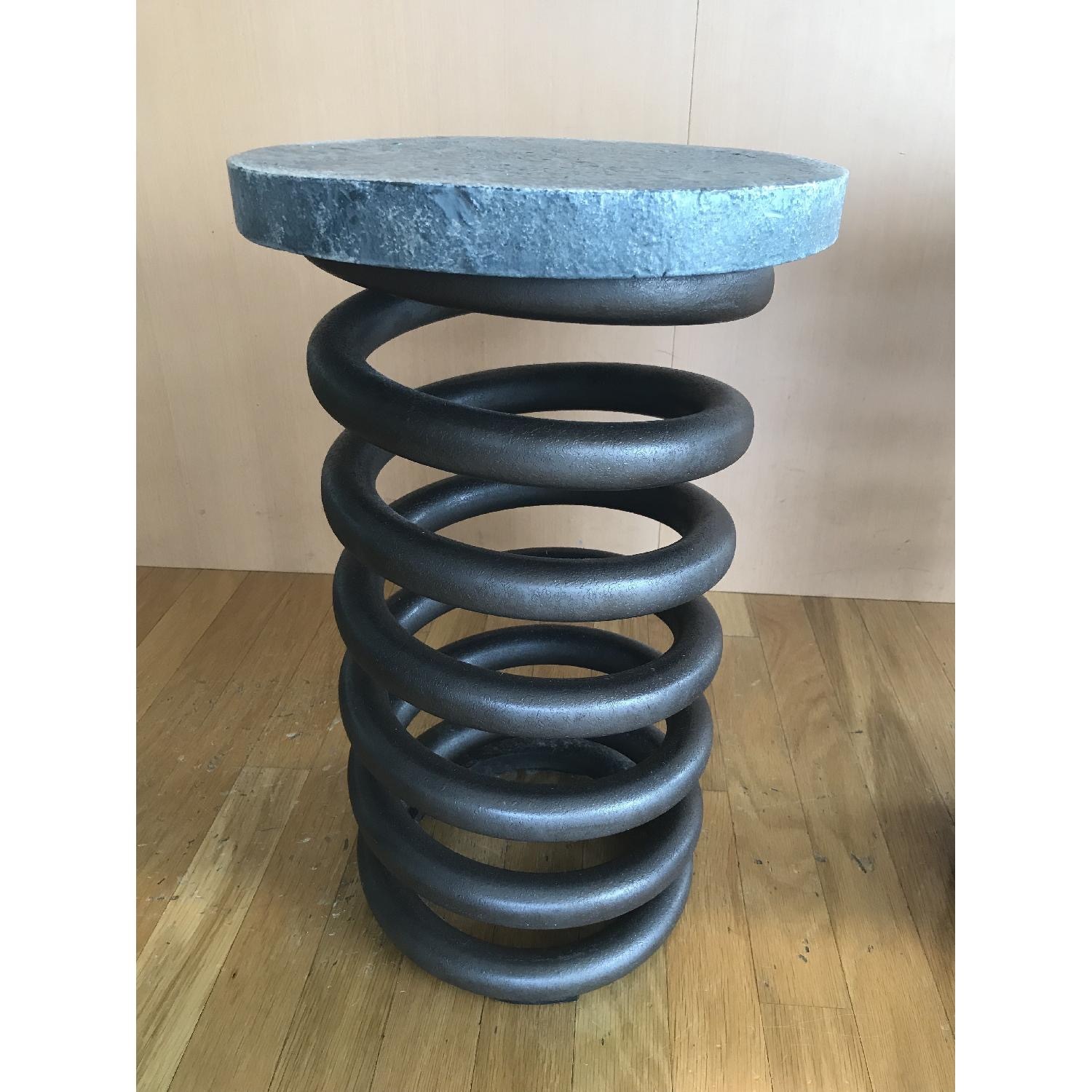 Restoration Hardware Industrial Coil Stool - image-3