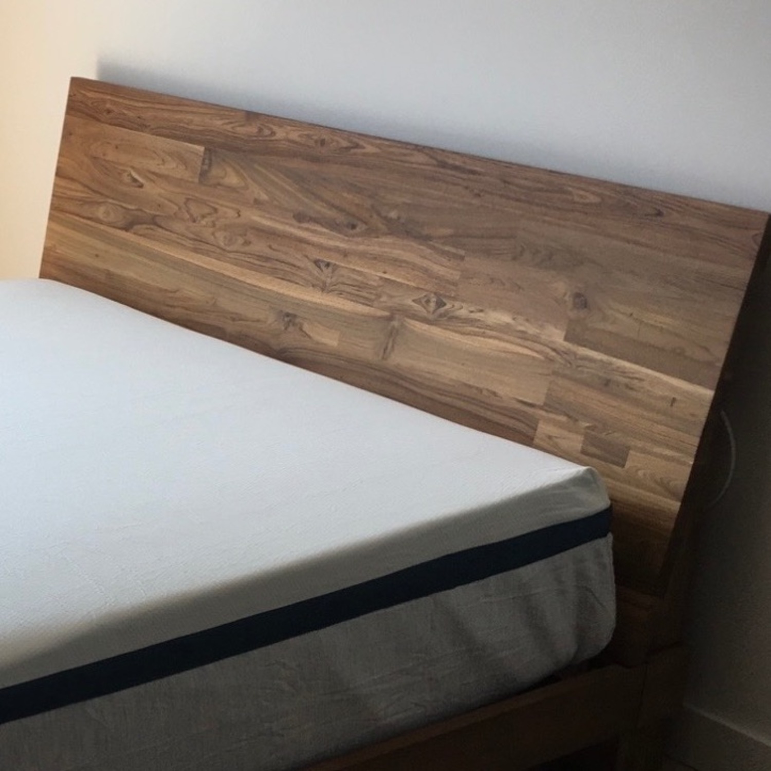 CB2 Dondra Queen Bed Teak Wood - image-2