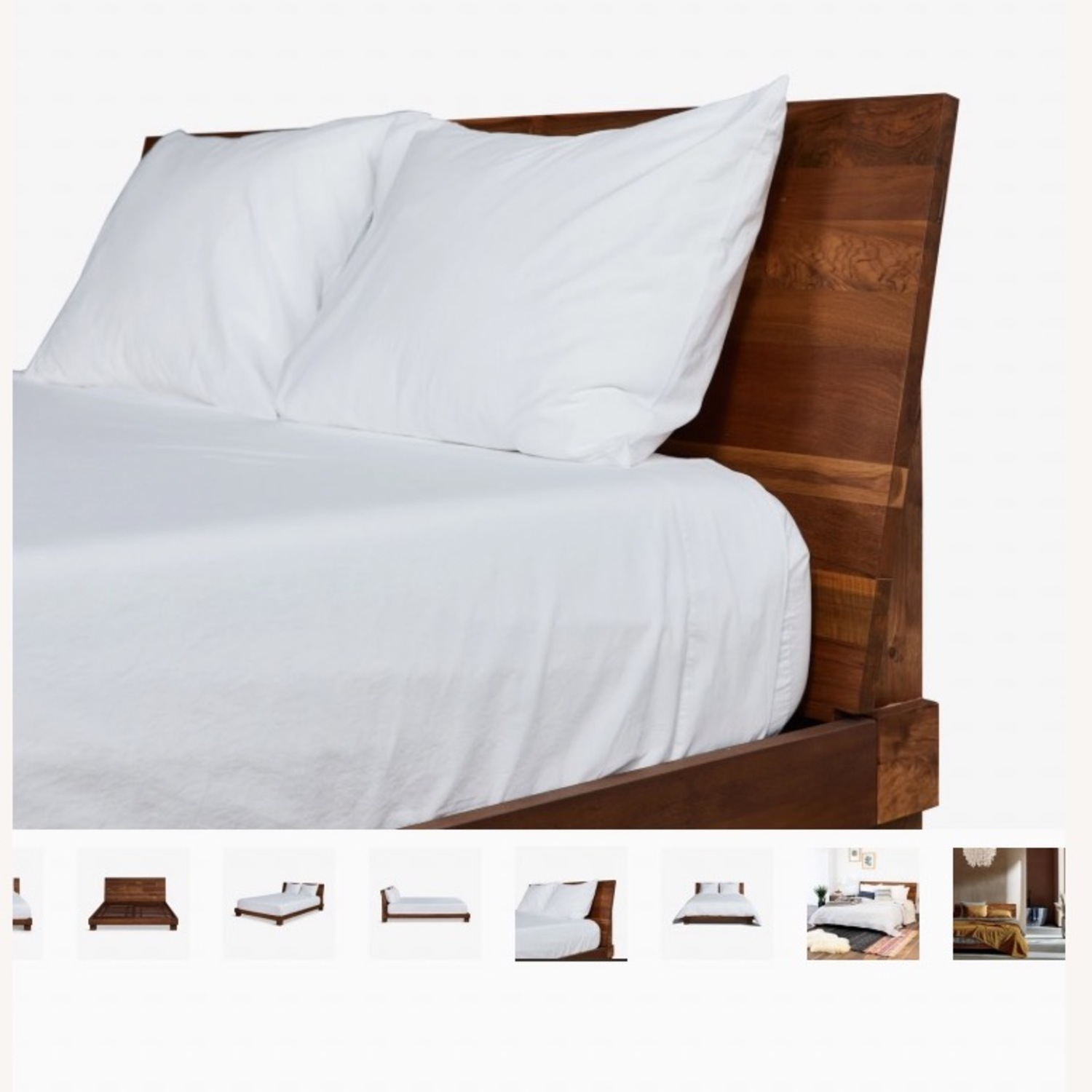 CB2 Dondra Queen Bed Teak Wood - image-4