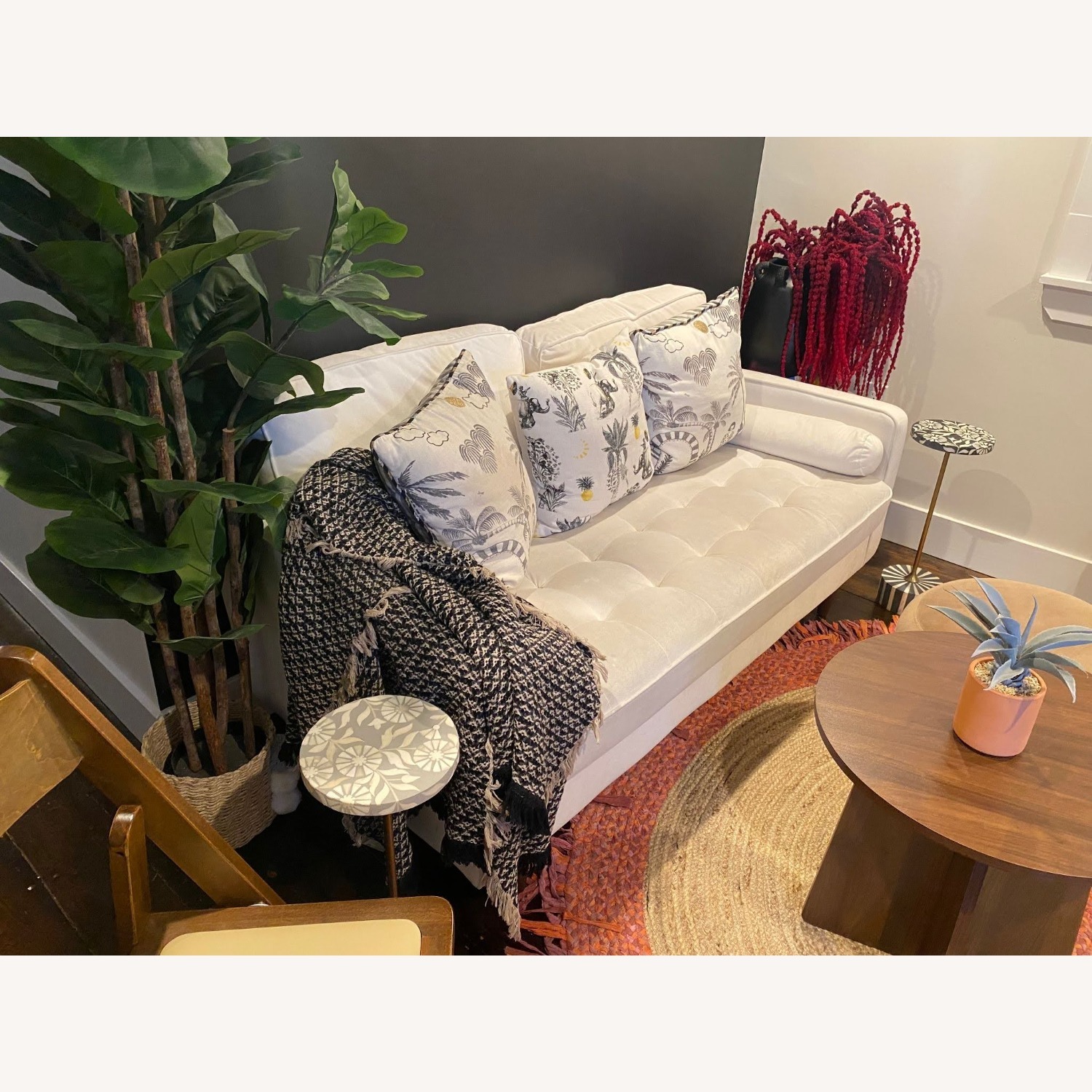 Wayfair Valour White Loveseat - image-3