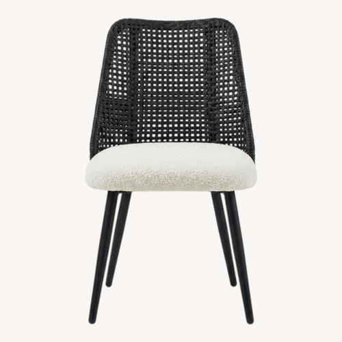 Used Wayfair Black Wicker Dining Chairs for sale on AptDeco