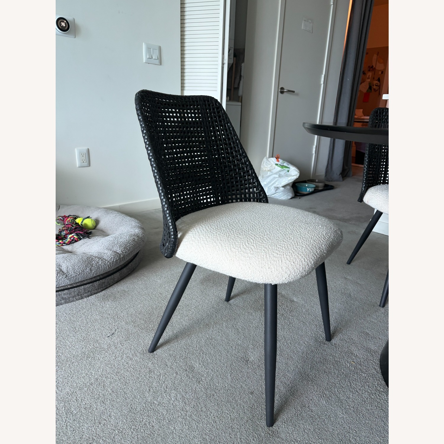 Wayfair Black Wicker Dining Chairs - image-1