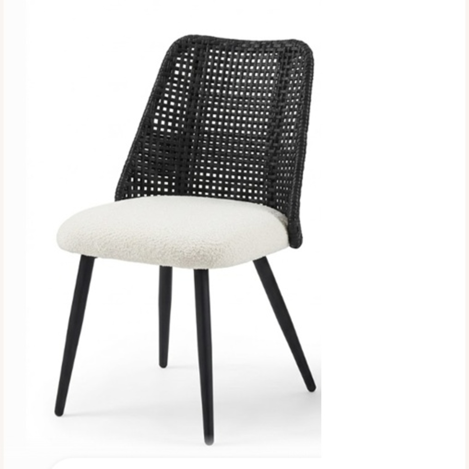 Wayfair Black Wicker Dining Chairs - image-4