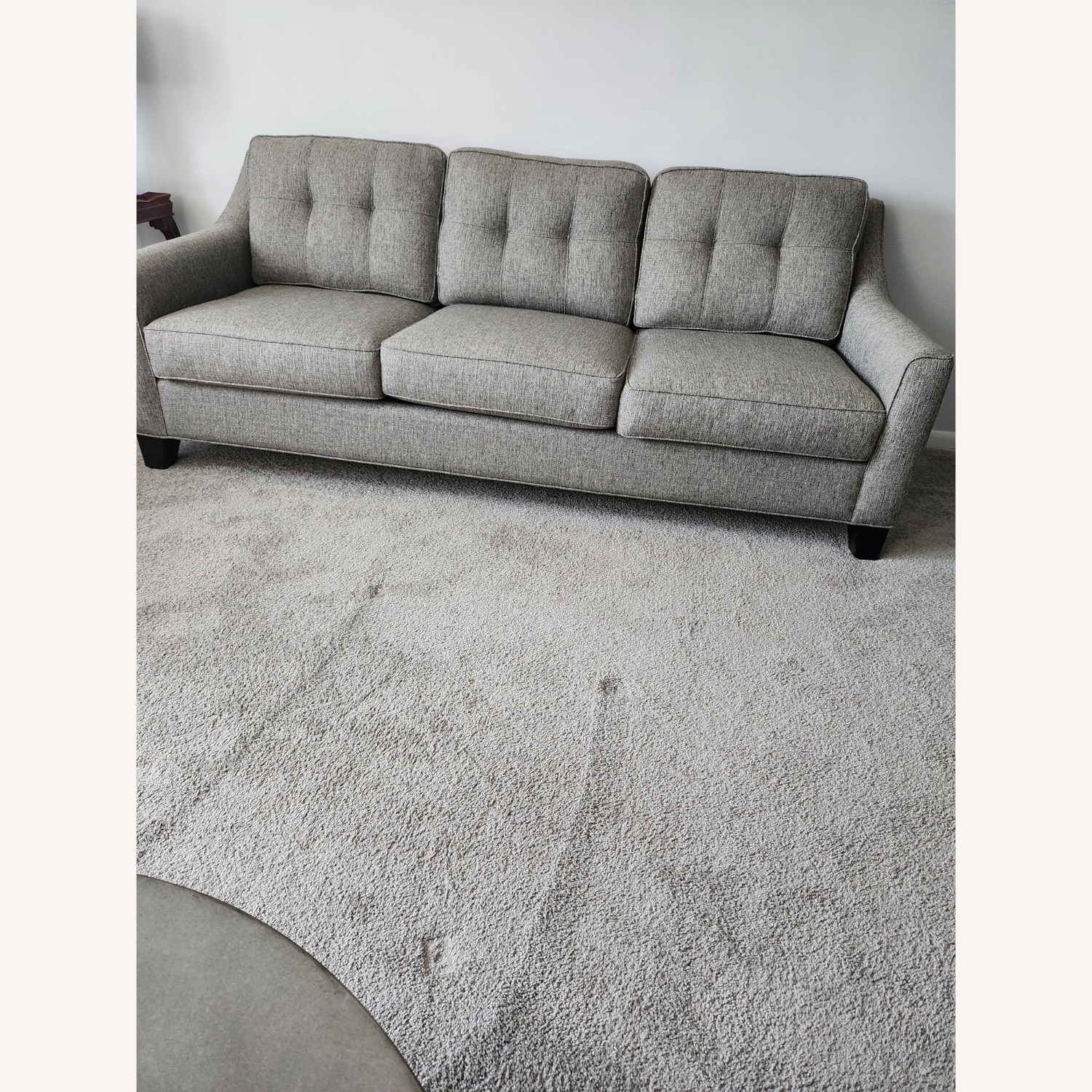 Raymour & Flanigan Carmine Light Gray 3+ Seater Sofa - image-1