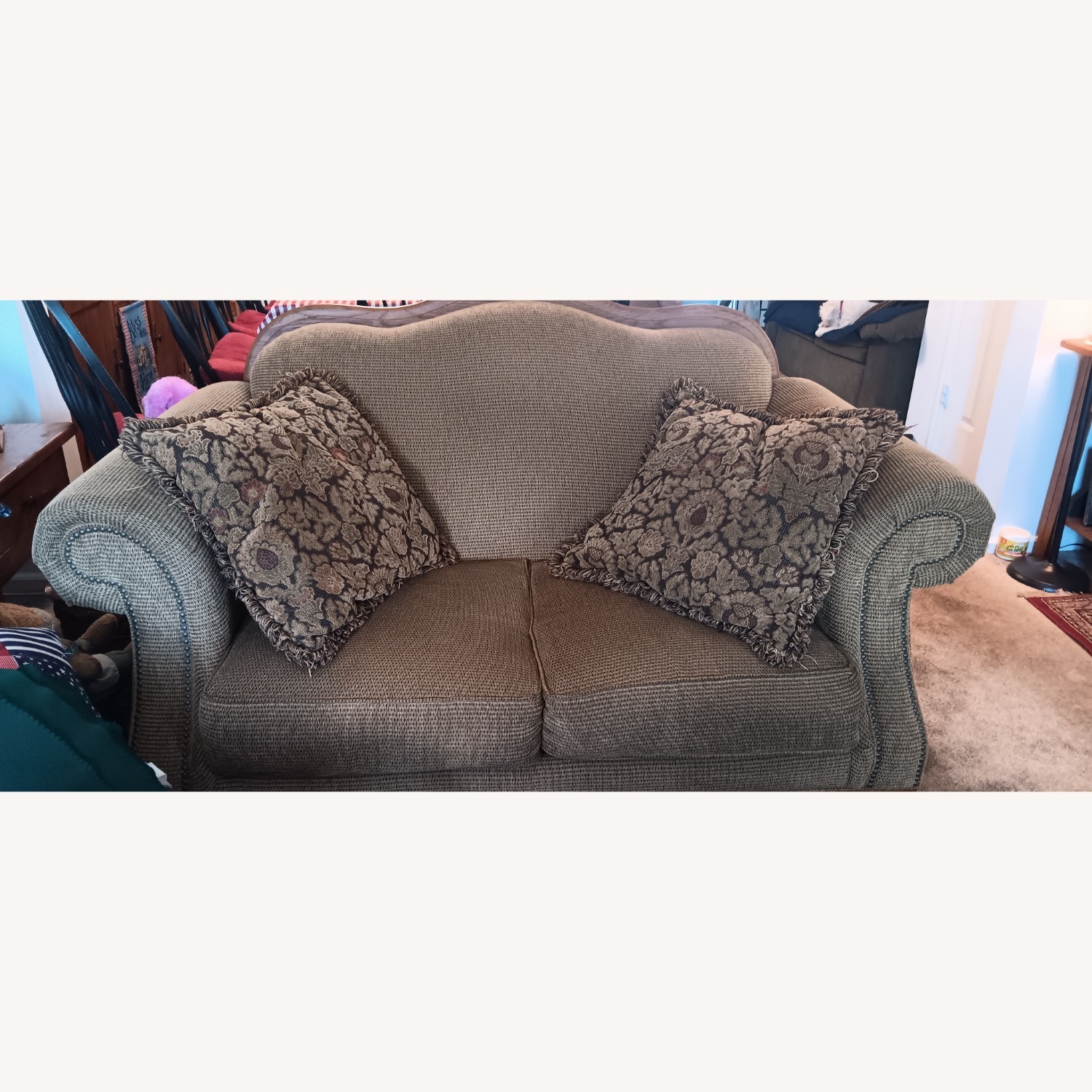 Broyhill Furniture Light Brown 2 Seater Sofa - image-4