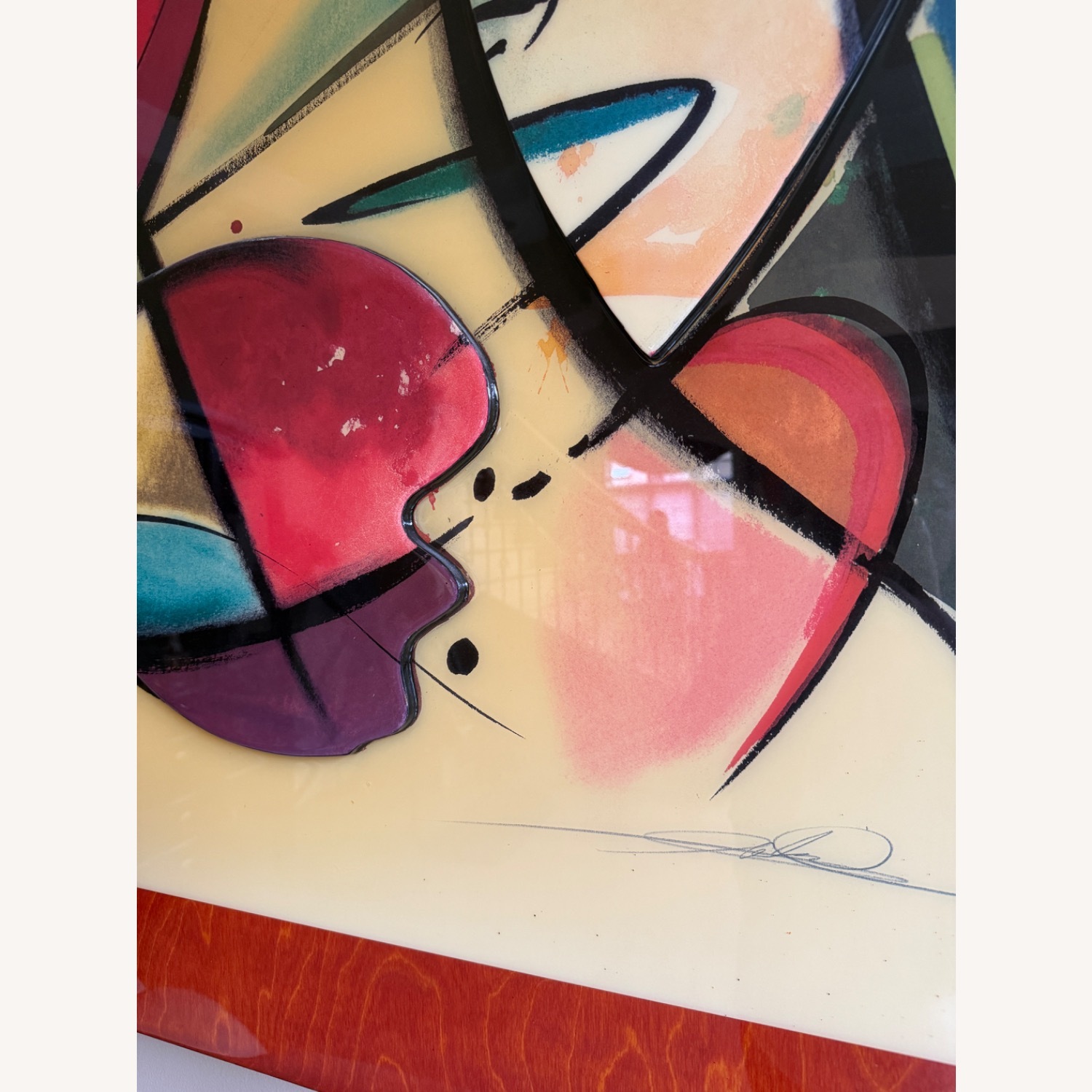 3D Wall Art Acrylic on Wood 60” x 44” Framed - image-3