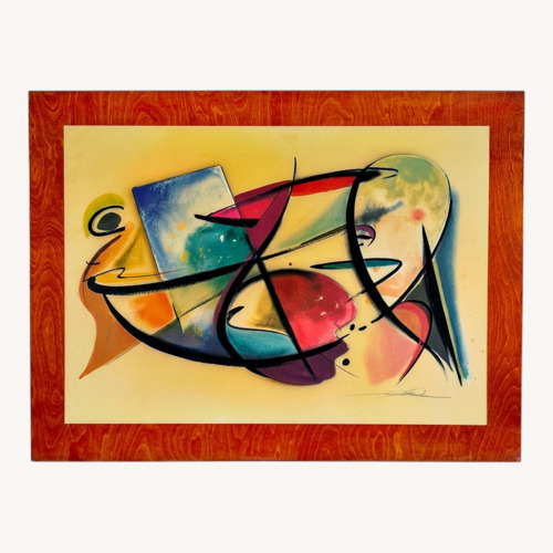 Used 3D Wall Art Acrylic on Wood 60” x 44” Framed for sale on AptDeco