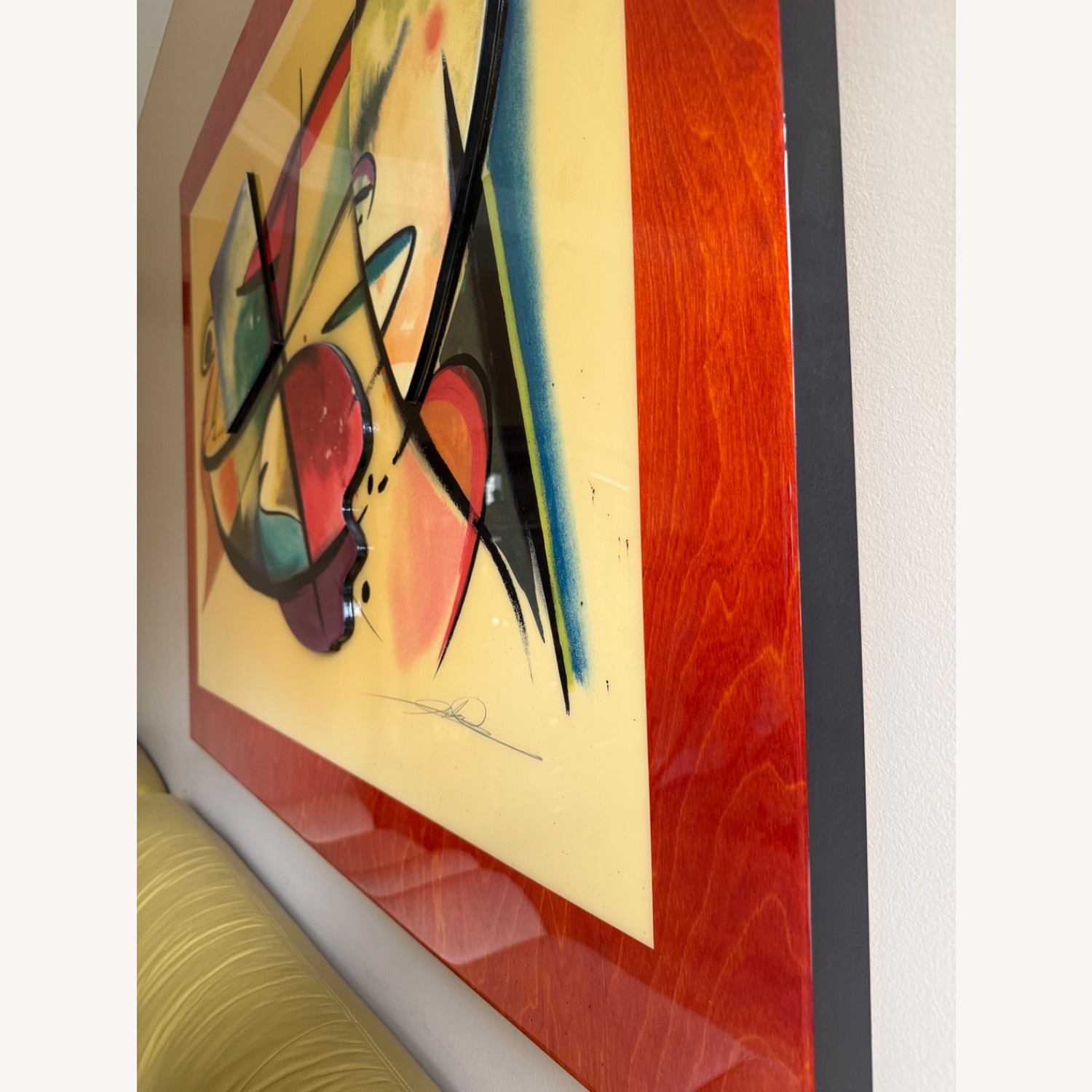 3D Wall Art Acrylic on Wood 60” x 44” Framed - image-1
