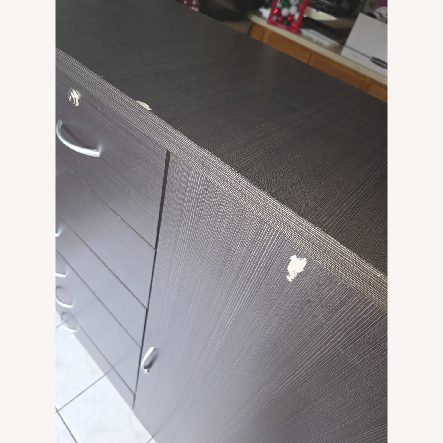 Hodedah Import Black Wood Dresser - image-2