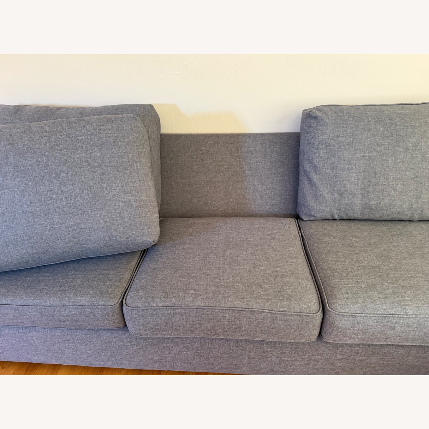Light Gray Fabric 3+ Piece Sectional - image-4