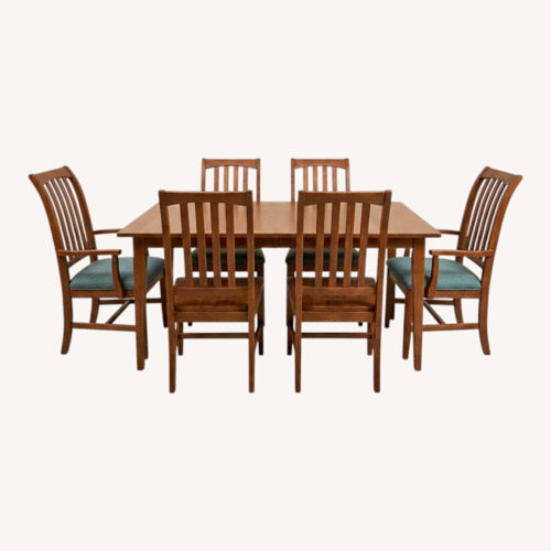 Used Ethan Allen Rectangular Table & Six Chairs for sale on AptDeco