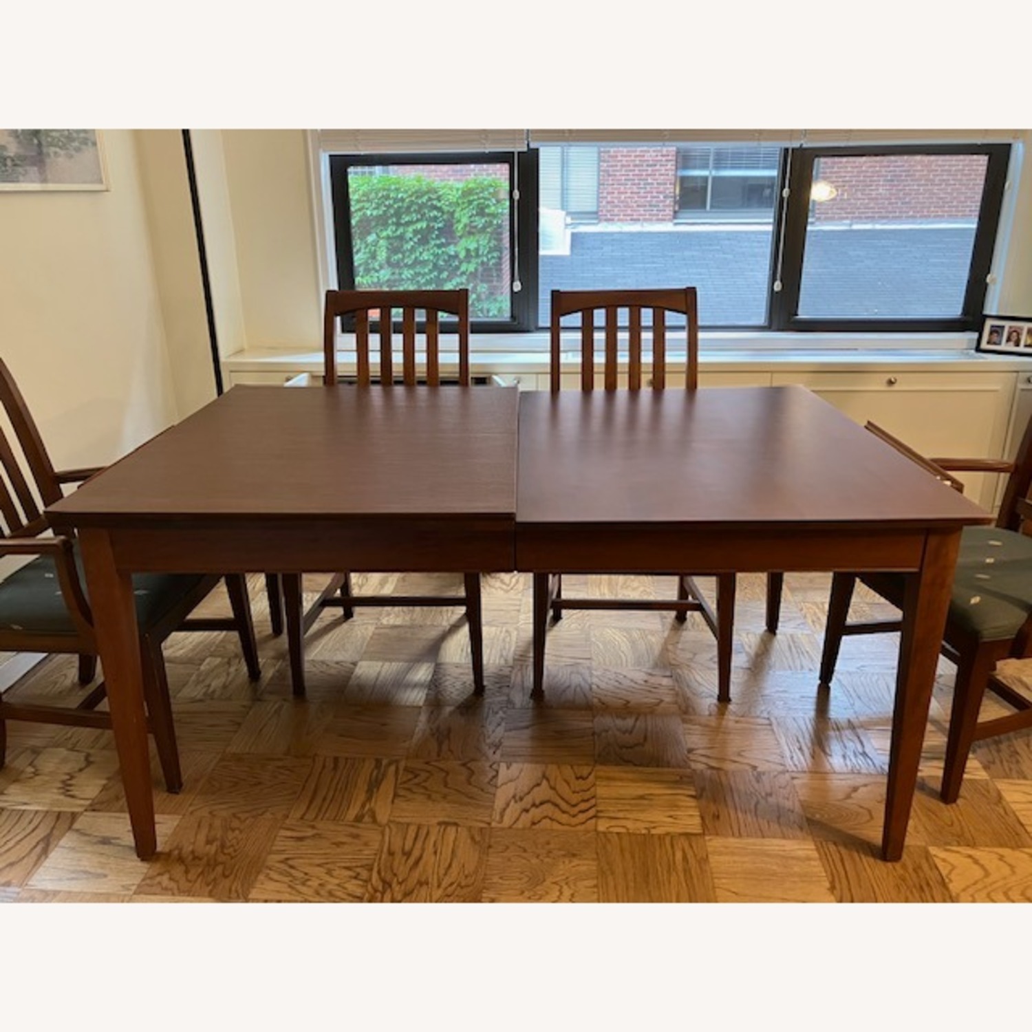 Ethan Allen Rectangular Table & Six Chairs - image-6