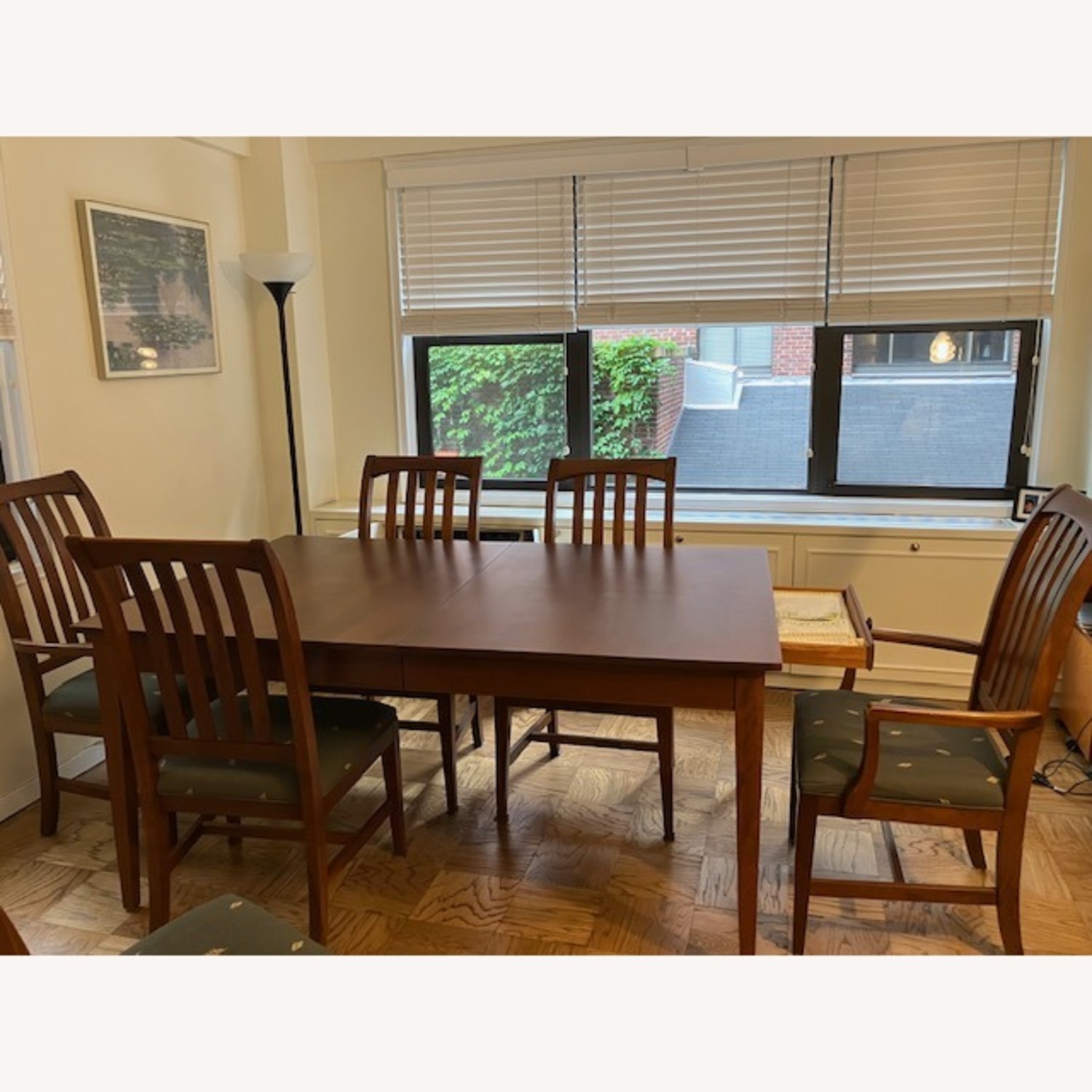 Ethan Allen Rectangular Table & Six Chairs - image-2