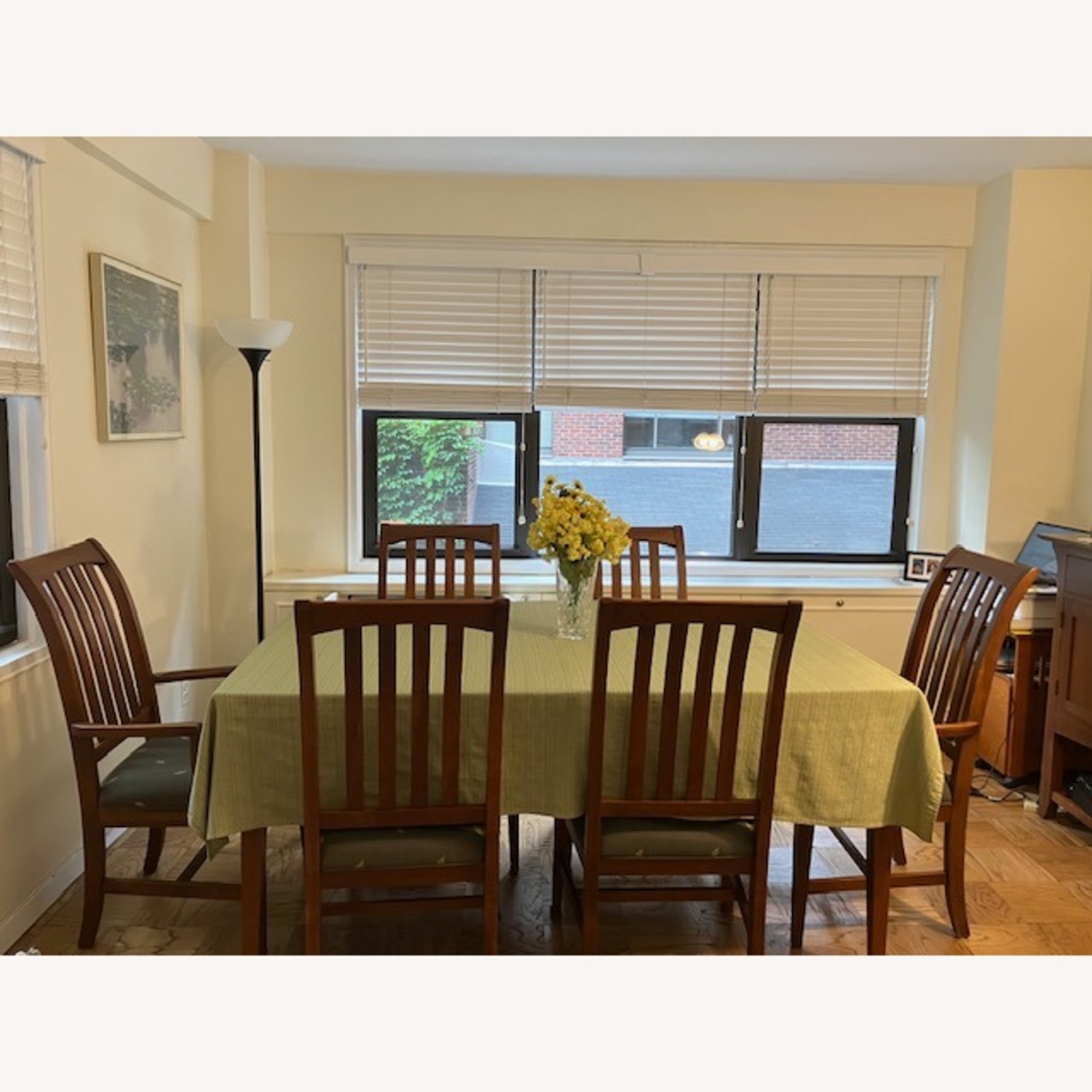 Ethan Allen Rectangular Table & Six Chairs - image-1