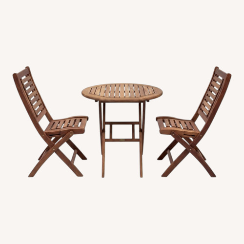 Used World Market Natural Wood Patio Furniture for sale on AptDeco
