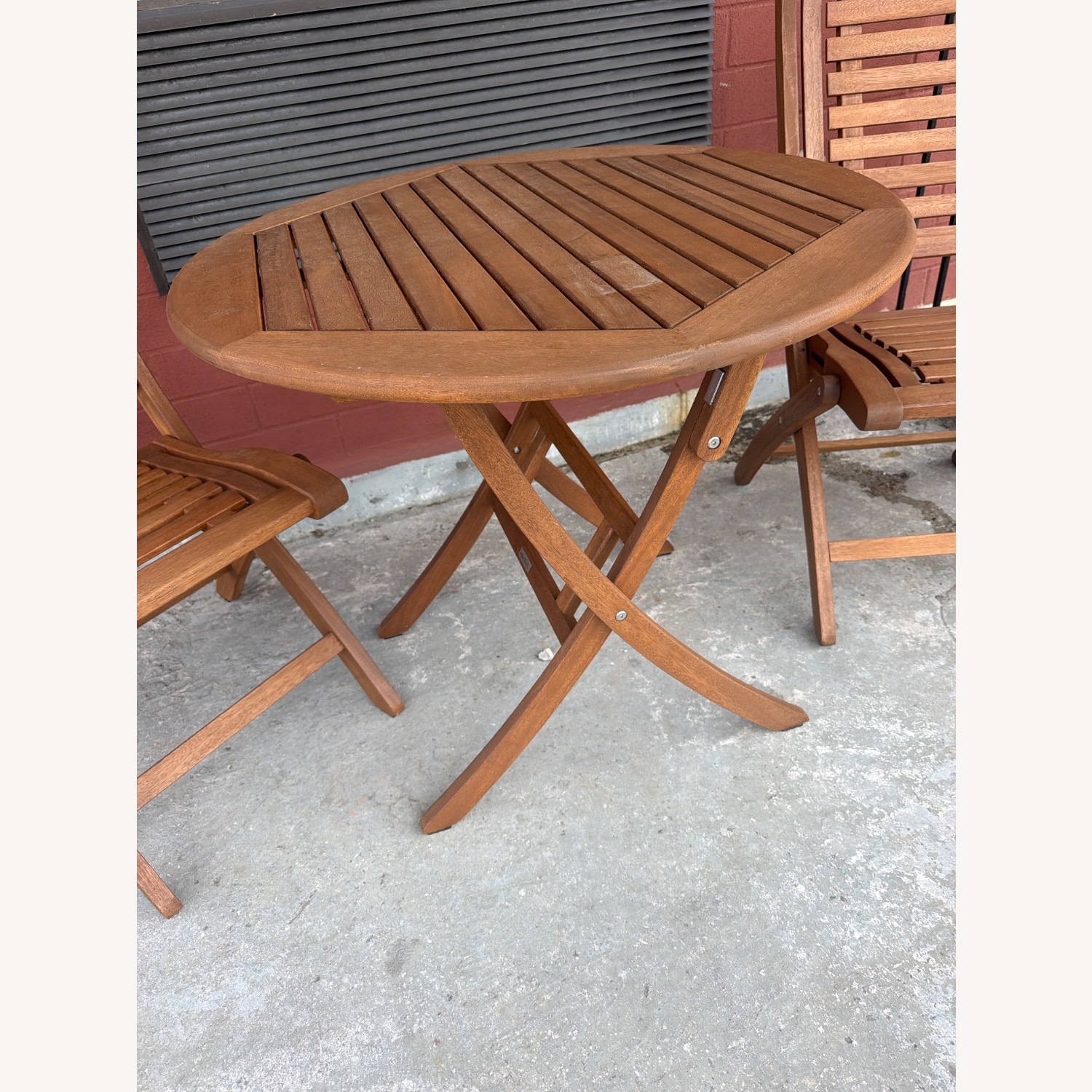 World Market Natural Wood Patio Furniture - image-3