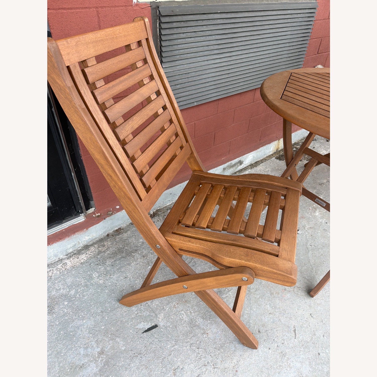 World Market Natural Wood Patio Furniture - image-2