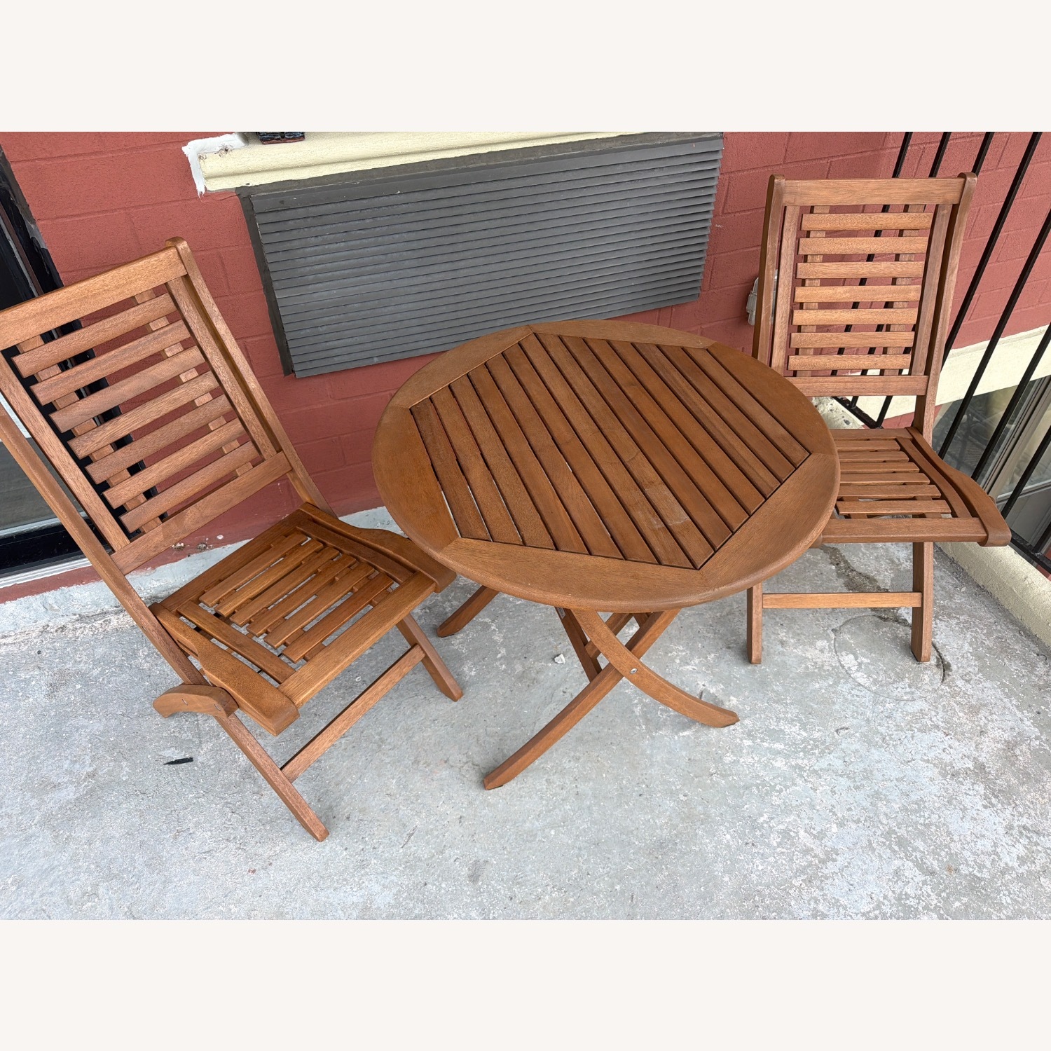 World Market Natural Wood Patio Furniture - image-1