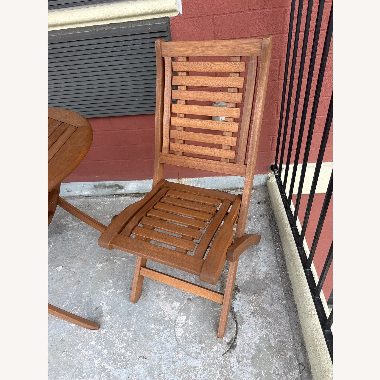 World Market Natural Wood Patio Furniture - image-4