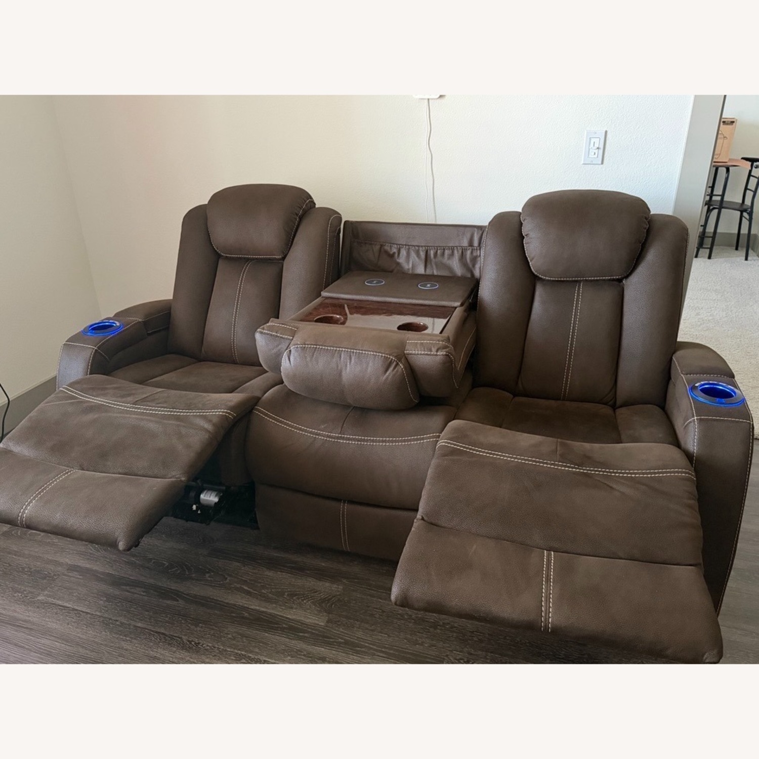 Ashley Furniture 3 Seat Power Reclining Couch - image-3