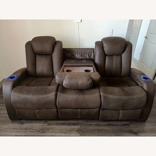 Used Ashley Furniture 3 Seat Power Reclining Couch for sale on AptDeco