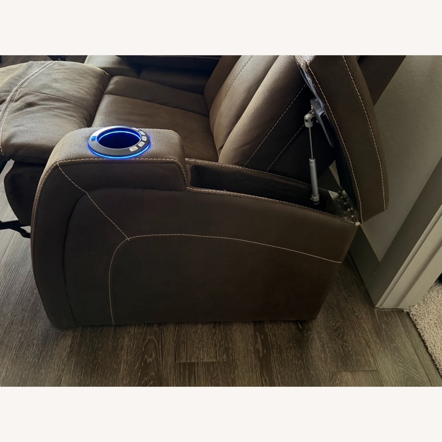 Ashley Furniture 3 Seat Power Reclining Couch - image-2
