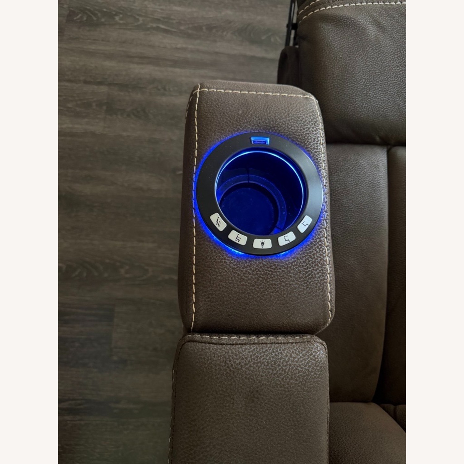 Ashley Furniture 3 Seat Power Reclining Couch - image-7