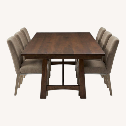 Used Vintage/Antique Dark Brown Wood Dining Sets for sale on AptDeco