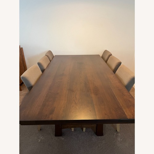 Used Vintage/Antique Dark Brown Wood Dining Sets for sale on AptDeco