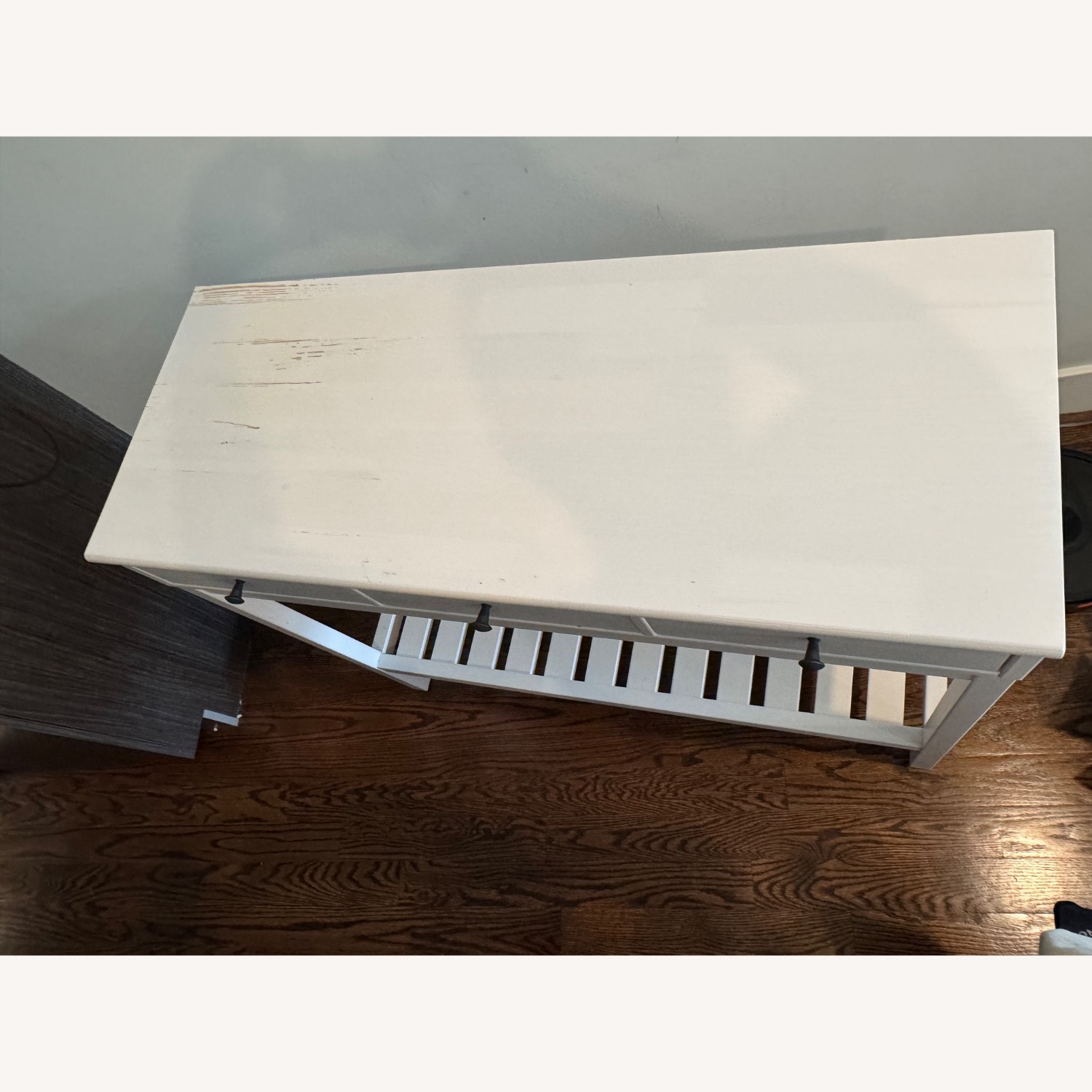 IKEA Panget White Coffee Table Console - image-1