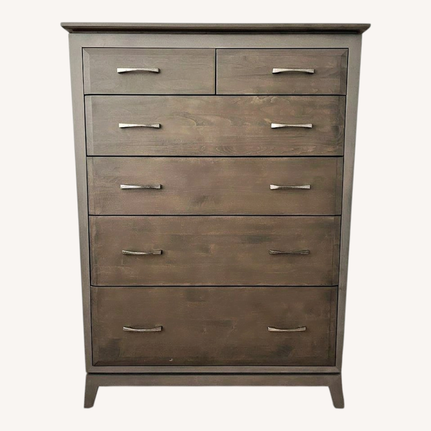 Vintage/Antique Light Gray Wood Chest - image-0