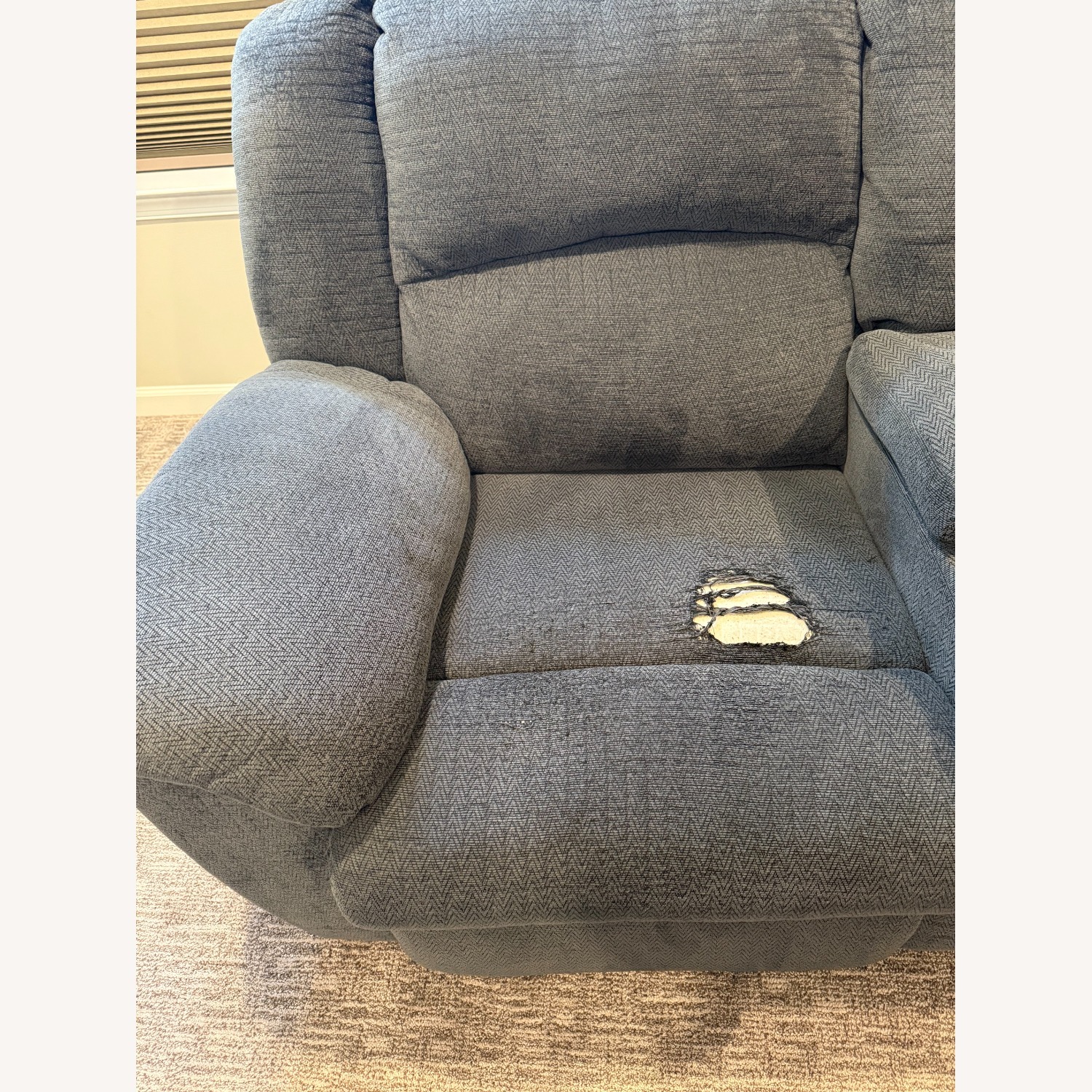 Ashley Furniture Blue 5-Seater Reclining Sectional - image-4