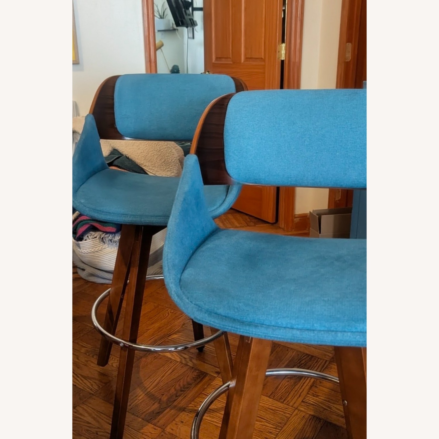 Cyprus Teal Bar Stools - image-2