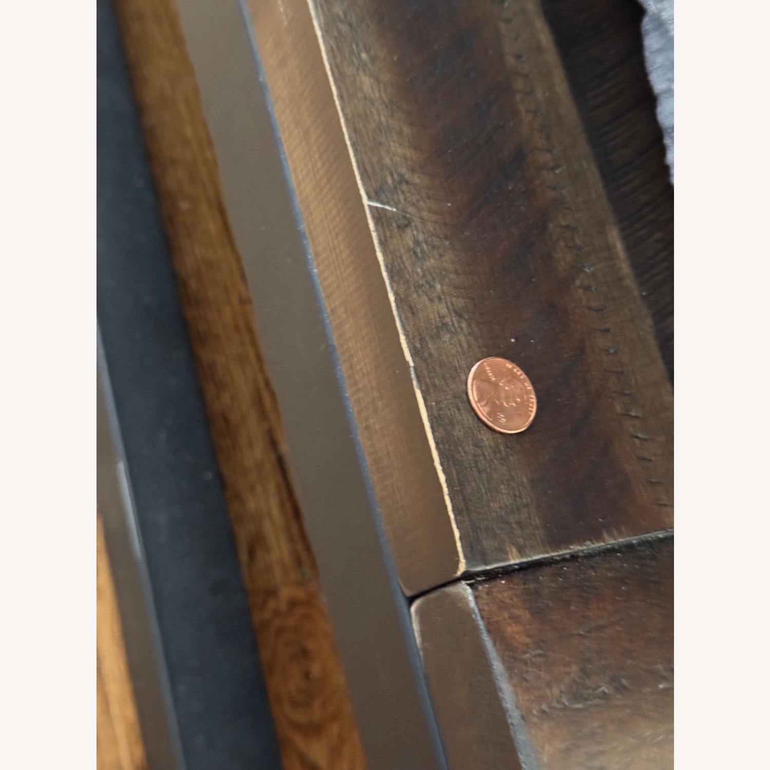 West Elm Logan Smoked Brown King Bed - image-10