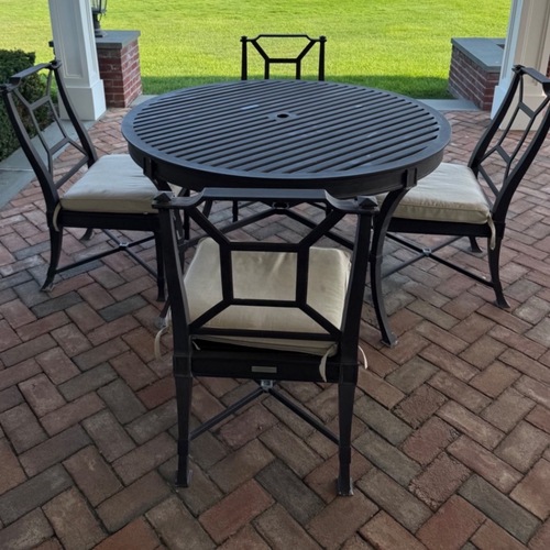 Used Restoration Hardware Antibes Dark Brown Patio Furniture for sale on AptDeco